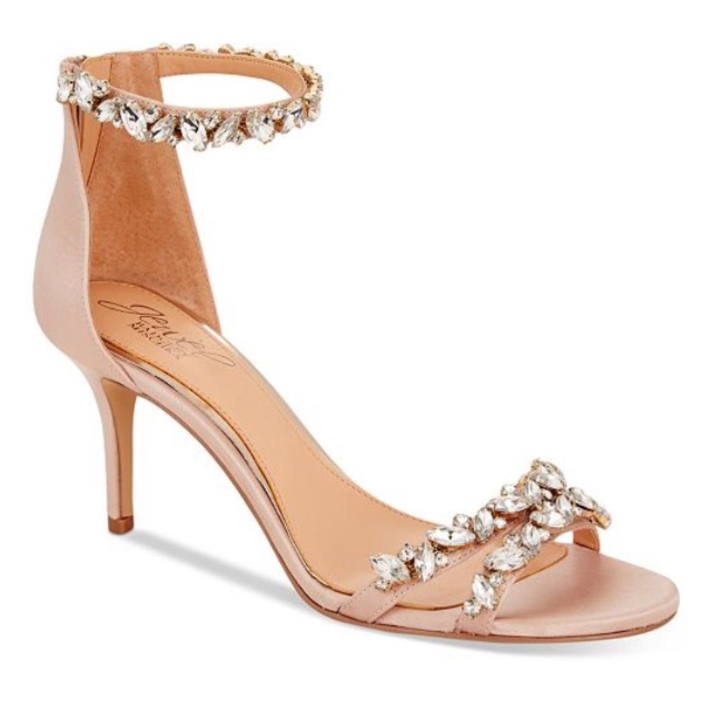 Jewel Badgley Mischka Caroline Ankle-Strap Sandals